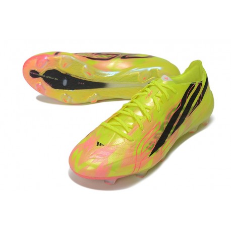 adidas F50 Hyperfast EVO FG Jaune Noir Solar Turquoise Édition Limitée