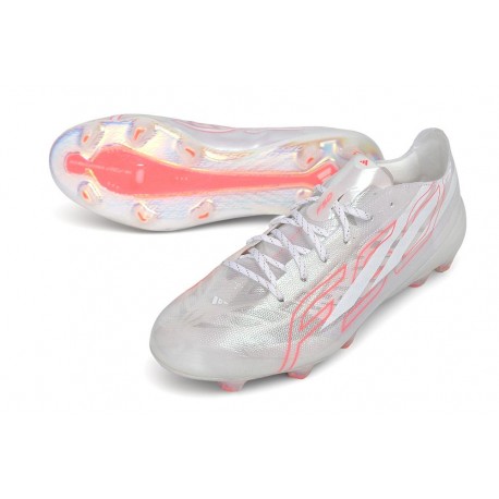 Chaussure adidas F50 Hyperfast EVO FG Nouveau Blanc Rose