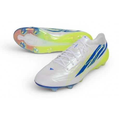 Chaussure adidas F50 Hyperfast EVO FG Nouveau Blanc Bleu