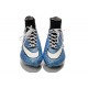 Nike Crampons de Foot Nouveau Mercurial Superfly FG Safari Bleu Blanc