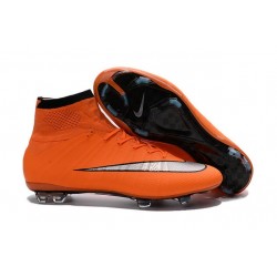 Nouveaux 2016 Crampon Nike Mercurial Superfly FG Orange Argent