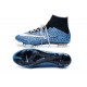 Nike Crampons de Foot Nouveau Mercurial Superfly FG Safari Bleu Blanc