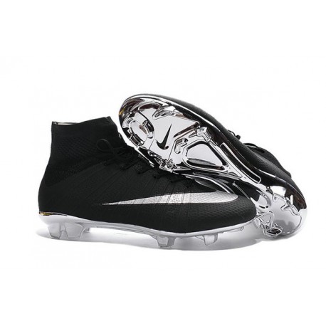 Chaussure a Crampon 2016 Neuf Nike Mercurial Superfly FG Noir Argent