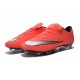 Nike Nouveaux Chaussures Mercurial Vapor X FG Ronaldo CR7 Mangue Argent