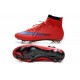 Nouvelles Nike Chaussures Football Mercurial Superfly FG ACC Homme Rouge Violet