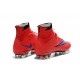 Nouvelles Nike Chaussures Football Mercurial Superfly FG ACC Homme Rouge Violet