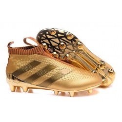 Crampons de Foot adidas Ace16+ Purecontrol FG/AG Neuf Or Noir