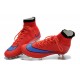 Nouvelles Nike Chaussures Football Mercurial Superfly FG ACC Homme Rouge Violet