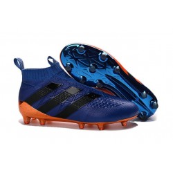 Crampons de Foot adidas Ace16+ Purecontrol FG/AG Neuf Orange Bleu