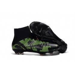 Nike Chaussures Nouvelle 2016 Mercurial Superfly FG ACC Camo Vert Noir