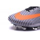 Crampons Football Neuf Nike Mercurial Superfly 5 FG Blanc Noir Orange