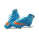 Meilleur Nike 2015 Crampon Football Mercurial Superfly FG ACC Bleu Orange