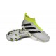 Chaussures Football Homme adidas Ace16+ Pure Control FG Argent Noir Jaune