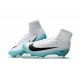 Crampons Football Ronaldo Nike Mercurial Superfly 5 FG Blanc Bleu Noir