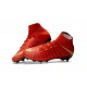 Nike Chaussure Football 2017 Hypervenom Phantom III DF FG Rouge Or