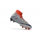 Nike Chaussure Football 2017 Hypervenom Phantom III DF FG Rouge Gris