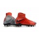 Nike Chaussure Football 2017 Hypervenom Phantom III DF FG Rouge Gris