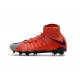 Nike Chaussure Football 2017 Hypervenom Phantom III DF FG Rouge Gris