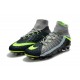 Crampons Nouvelles Nike Hypervenom Phantom 3 Dynamic Fit FG (Noir Gris Vert)