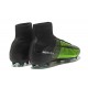 Crampons Football Nouvelles Nike Mercurial Superfly V FG ACC - Vert Noir