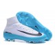 Crampons Football Nouvelles Nike Mercurial Superfly V FG ACC - Blanc Bleu