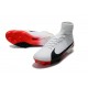 Crampons Football Nouvelles Nike Mercurial Superfly V FG ACC - Blanc Rouge Noir