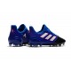 adidas ACE 17.1 Cuir FG Nouvel Chaussure de Foot (Noir Bleu Blanc)