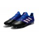 adidas ACE 17.1 Cuir FG Nouvel Chaussure de Foot (Noir Bleu Blanc)