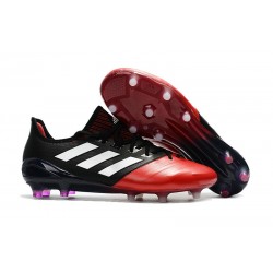adidas ACE 17.1 Cuir FG Nouvel Chaussure de Foot (Rouge Noir Blanc)