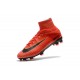 Nike Hommes Chaussure Nouveaux Mercurial Superfly 5 FG - Rouge Noir