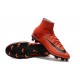 Nike Hommes Chaussure Nouveaux Mercurial Superfly 5 FG - Rouge Noir