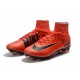 Nike Hommes Chaussure Nouveaux Mercurial Superfly 5 FG - Rouge Noir