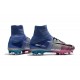 Nike Hommes Chaussure Nouveaux Mercurial Superfly 5 FG - Bleu Rose Noir