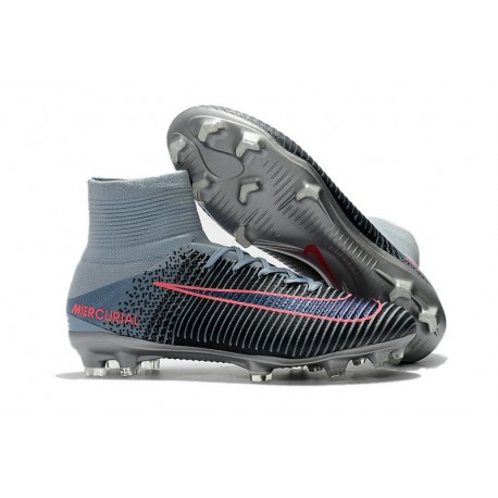 Nike Hommes Chaussure Nouveaux Mercurial Superfly 5 FG - Gris Orange