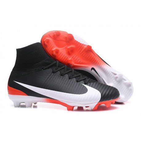 Nike Hommes Chaussure Nouveaux Mercurial Superfly 5 FG - Noir Blanc