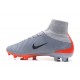 Nike Mercurial Superfly V DF FG Crampons de Football - Gris Noir