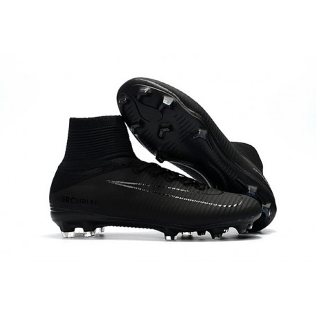 Nike Mercurial Superfly V DF FG Crampons de Football - Tout Noir