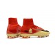 Nike Mercurial Superfly V DF FG Crampons de Football - Rouge Jaune
