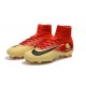 Nike Mercurial Superfly V DF FG Crampons de Football - Rouge Jaune