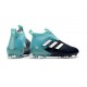 adidas Crampons Football Homme Ace17+ PureControl FG - Noir Bleu Blanc