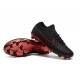 Crampon de Foot Nike Mercurial Vapor Flyknit Ultra FG Noir Rouge