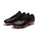 Crampon de Foot Nike Mercurial Vapor Flyknit Ultra FG Noir Rouge