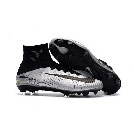 Nike Mercurial Superfly V DF FG Crampons de Football - Metallico Noir