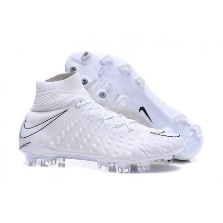 Chaussures Nike Hypervenom Phantom 3 DF FG - Blanc