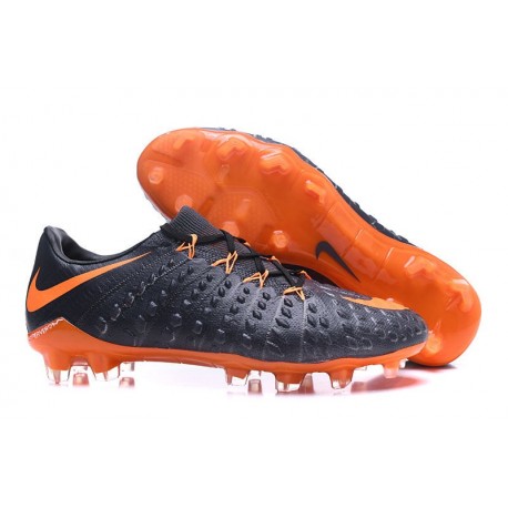 Chaussures Homme Nike Hypervenom Phantom 3 FG Noir Orange