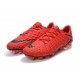 Chaussures Homme Nike Hypervenom Phantom 3 FG Rouge Noir 