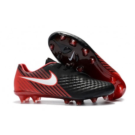 Crampons de Foot Nike Magista Opus II FG - Noir Rouge