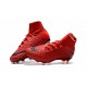 Chaussures Nike Hypervenom Phantom 3 DF FG - Rouge Noir