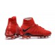 Chaussures Nike Hypervenom Phantom 3 DF FG - Rouge Noir