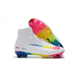 Nike Chaussure Nouveau Mercurial Superfly 5 FG - Blanc Multicolore